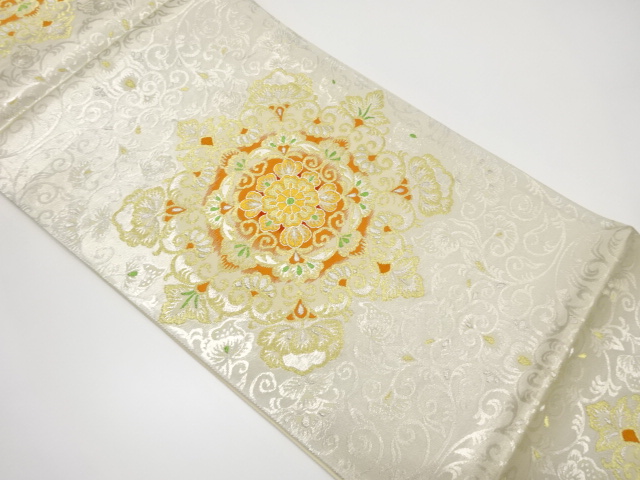 華紋織り出し袋帯